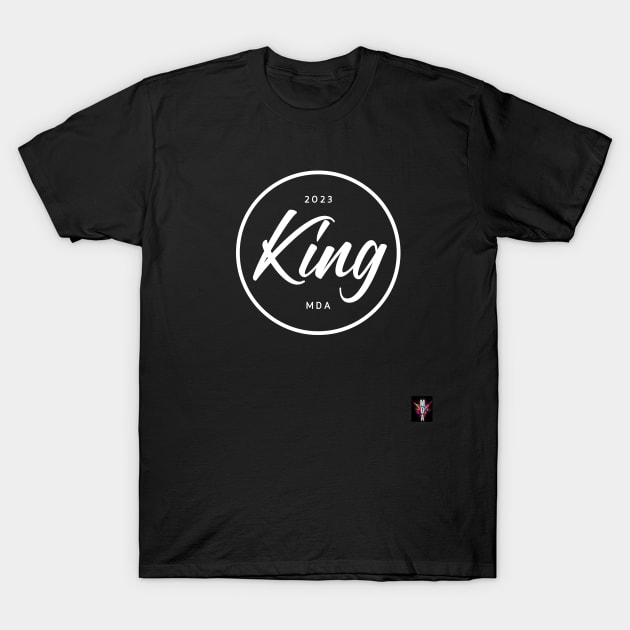 King Typography Vintage Retro Design Art T-Shirt by Modern Designs And Art